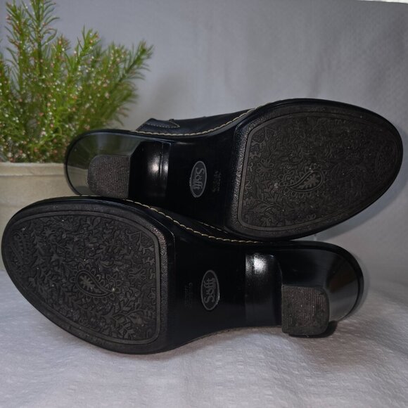 SOFFT BLACK METAL STUDDED MULES WOMENS SIZE 7 GOOD USED CONDITION - Picture 7 of 9